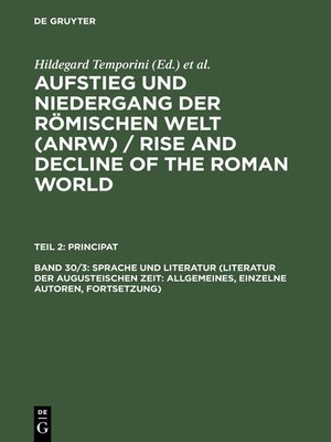 cover image of Sprache und Literatur (Literatur der augusteischen Zeit